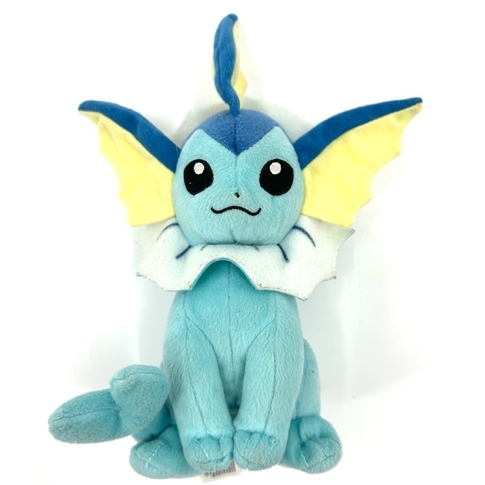 TOMY Pokemon 2016 Vaporeon 11 Inch Sitting Plush Eevee Evolution Stuffed Animal